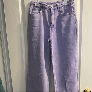 y2k super baggy purple jeans